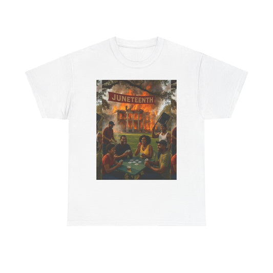 Juneteenth Celebration Tee, Unisex Heavy Cotton Shirt for BBQs, Family Gatherings, Heritage Festivals, Unity Events, 4th of July